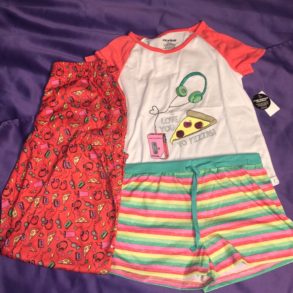 🆕3pc Girls JOE BOXER pajama set L12/14